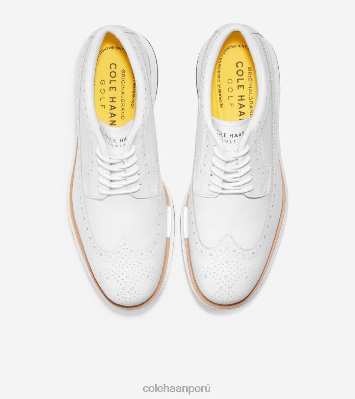 hombres blanco óptico-natural Cole Haan zapato de golf original grand tour calzado 8FVV483