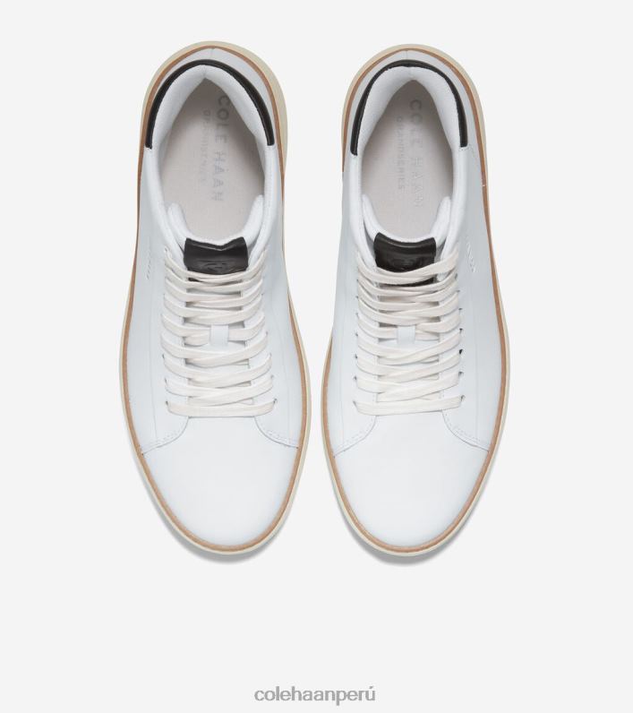 hombres blanco óptico-negro-marfil Cole Haan tenis grandpro topspin mid calzado 8FVV475