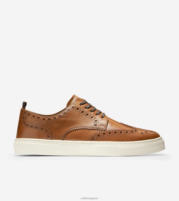 hombres bronceado británico Cole Haan tenis winslow con punta de ala calzado 8FVV424
