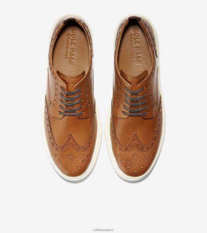 hombres bronceado británico Cole Haan tenis winslow con punta de ala calzado 8FVV424