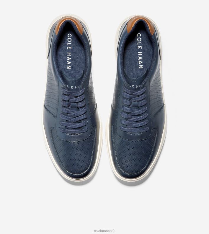 hombres chaquetón perforado-británico bronceado Cole Haan zapatilla de tenis moderna grand crosscourt calzado 8FVV346