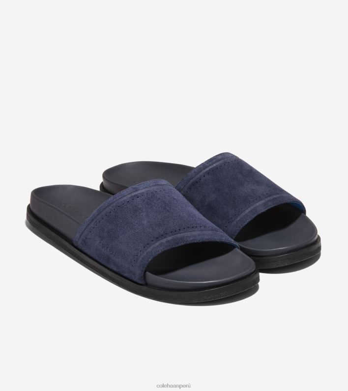 hombres chaqueta azul marino Cole Haan sandalias clásicas modernas calzado 8FVV250