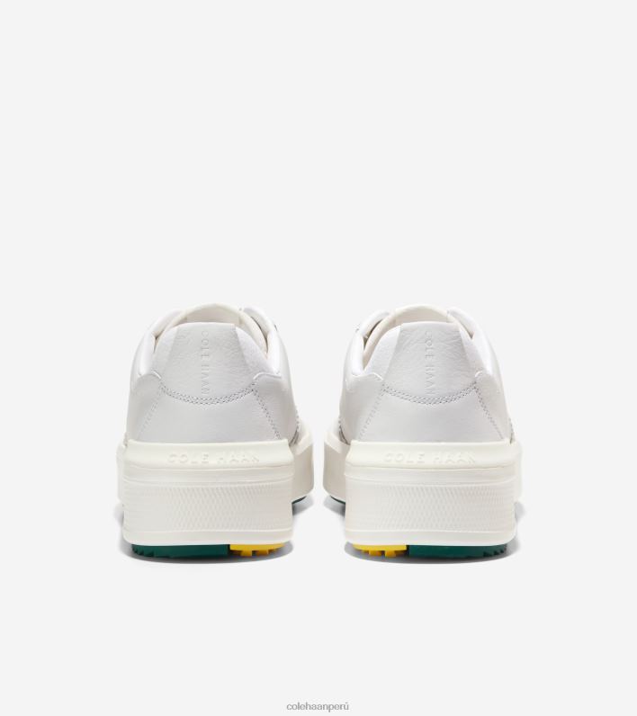 hombres cuero blanco-aventurina Cole Haan zapato de golf grandpro crew calzado 8FVV405