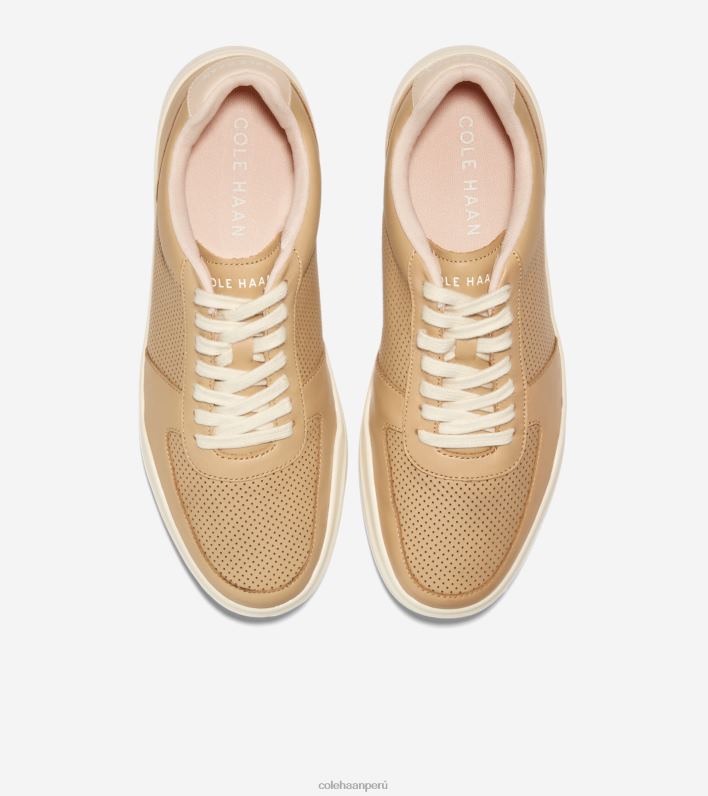 hombres estrella de mar-beige vachetta-egret Cole Haan zapatilla de tenis moderna grand crosscourt calzado 8FVV342