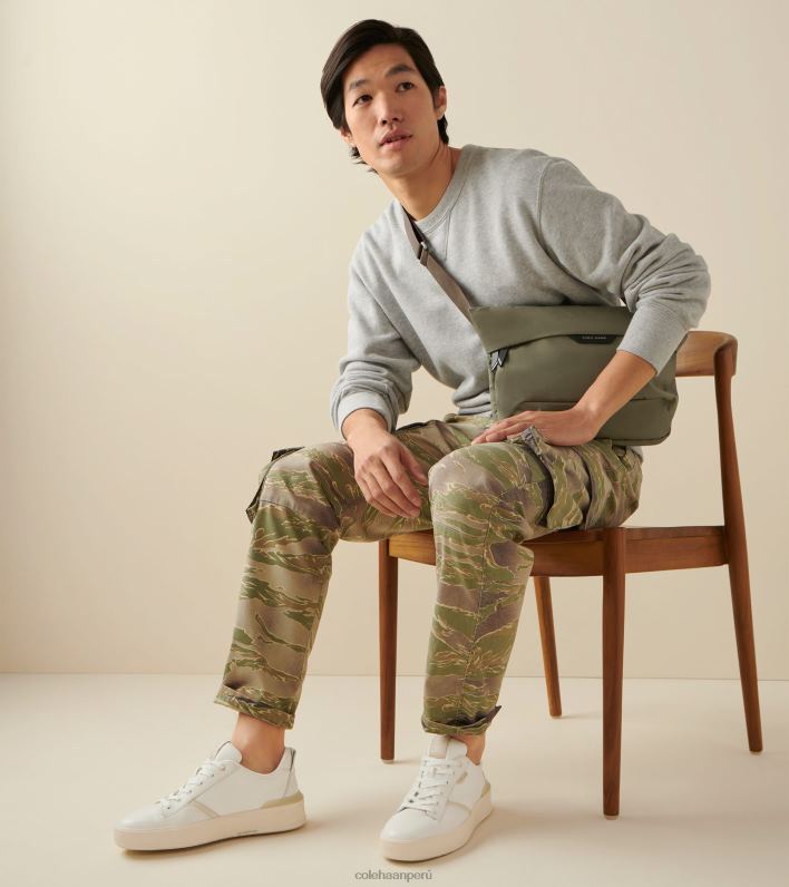 hombres marfil-angora Cole Haan tenis grandpro crew calzado 8FVV304