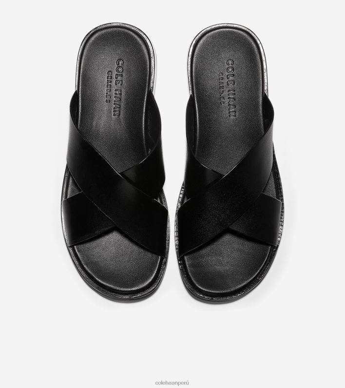 hombres negro liso Cole Haan sandalia cruzada goldwyn 2.0 calzado 8FVV341