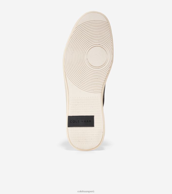 hombres negro-marfil Cole Haan tenis grandpro crew calzado 8FVV306