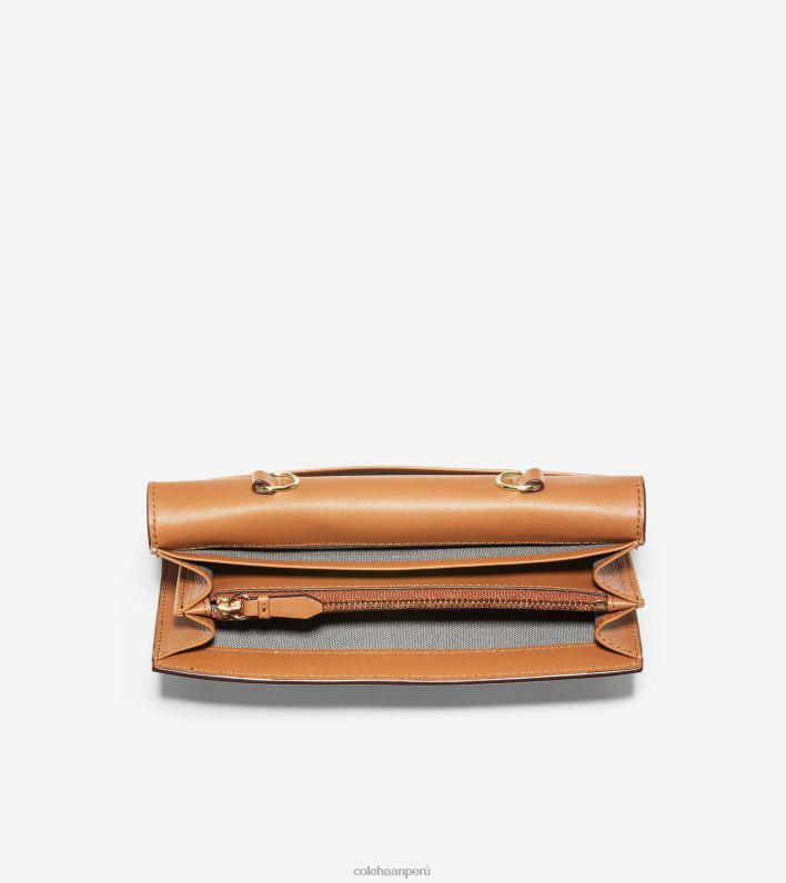 mujer bronceado británico Cole Haan billetera en una cadena accesorios 8FVV495