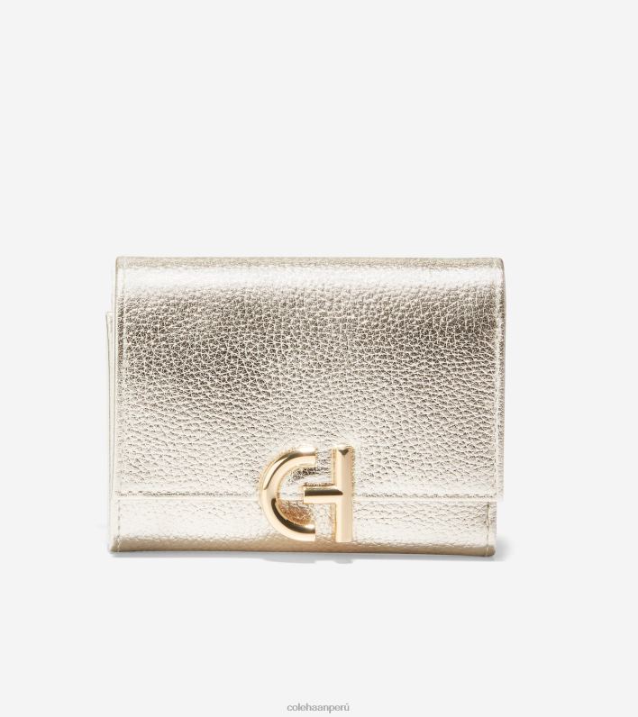 mujer oro Cole Haan cartera triple de inwood accesorios 8FVV489