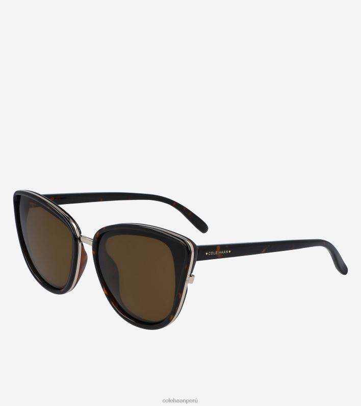 mujer marrón tortuga Cole Haan gafas de sol cateye oversize accesorios 8FVV532