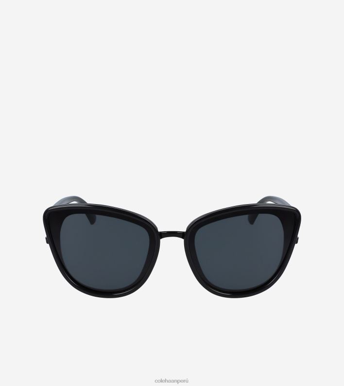 mujer negro Cole Haan gafas de sol cateye oversize accesorios 8FVV531