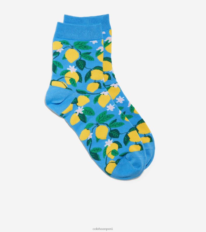 mujer azul Cole Haan calcetines cortos con estampado de limones accesorios 8FVV524