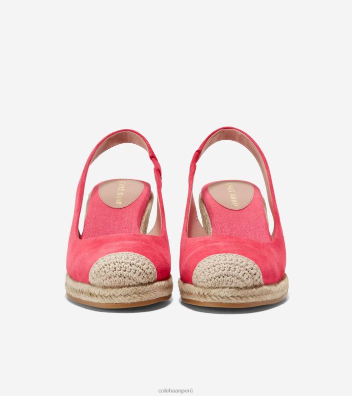 mujer gamuza de geranio Cole Haan alpargata cloudfeel cuña slingback calzado 8FVV31