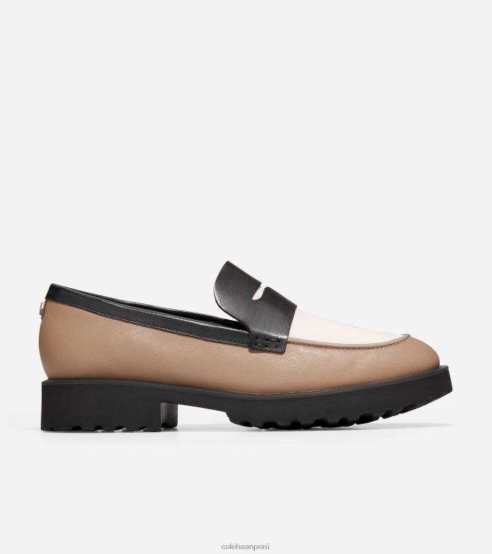 mujer abedul beige-marfil-negro Cole Haan mocasín de ginebra calzado 8FVV245