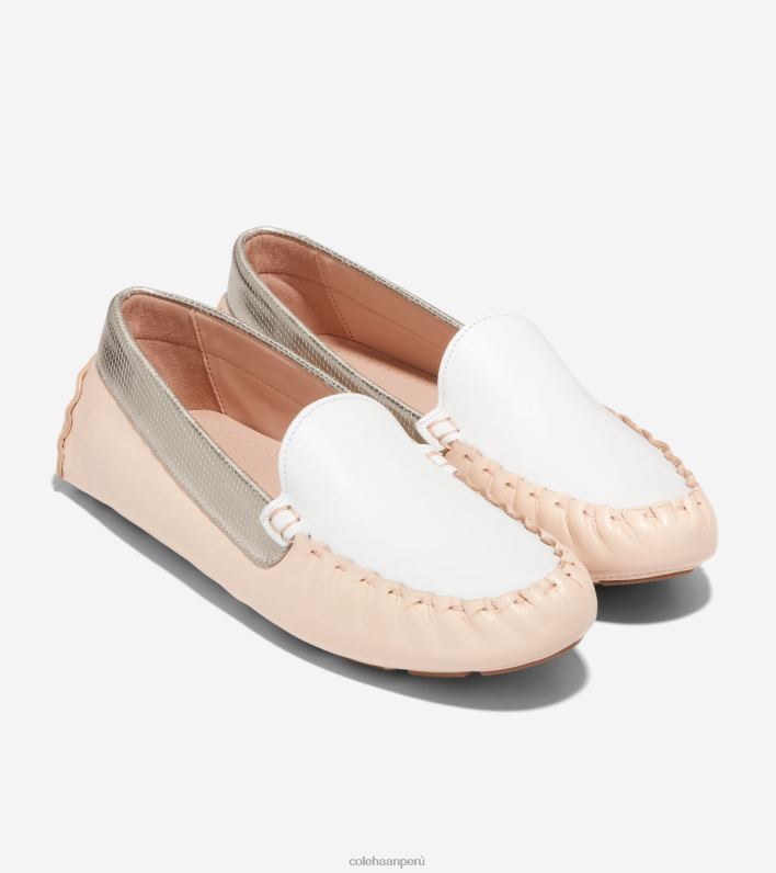 mujer bronceado-metálico-marfil Cole Haan conductor de evelyn calzado 8FVV65