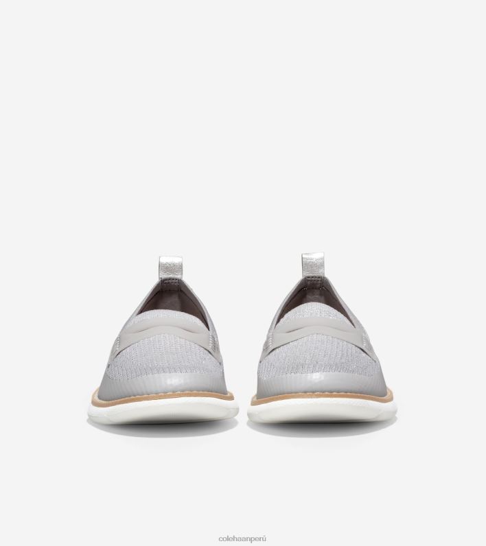 mujer microchip-plata-blanco stitchlite Cole Haan 4. mocasín zerogrand calzado 8FVV132