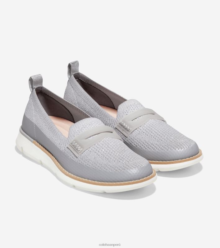 mujer microchip-plata-blanco stitchlite Cole Haan 4. mocasín zerogrand calzado 8FVV132