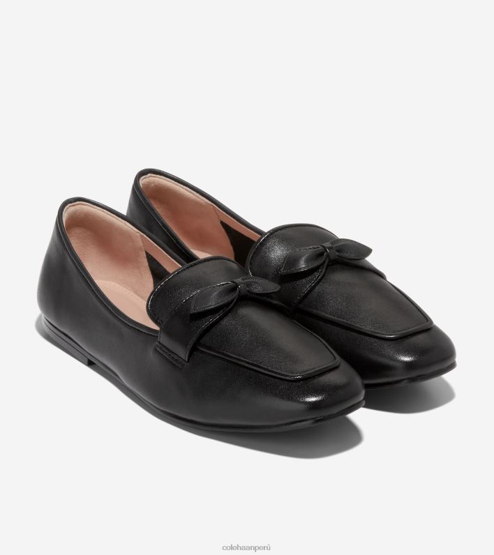 mujer negro Cole Haan mocasines con lazo york calzado 8FVV139