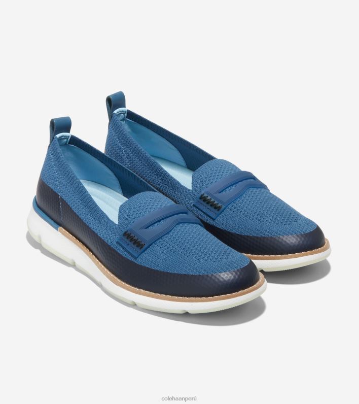 mujer punto azul-blanco óptico stitchlite Cole Haan 4. mocasín zerogrand calzado 8FVV133