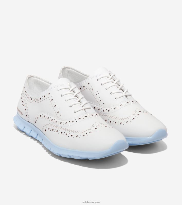mujer blanco optic-azul oxford Cole Haan Oxford de punta de ala zerogrand calzado 8FVV153