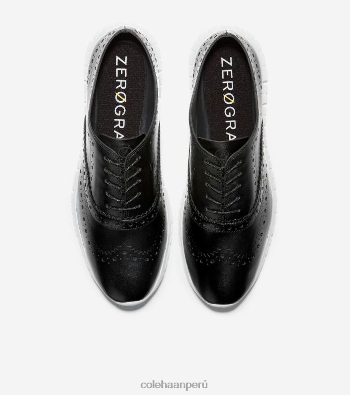 mujer cuero negro Cole Haan Oxford de punta de ala zerogrand calzado 8FVV156