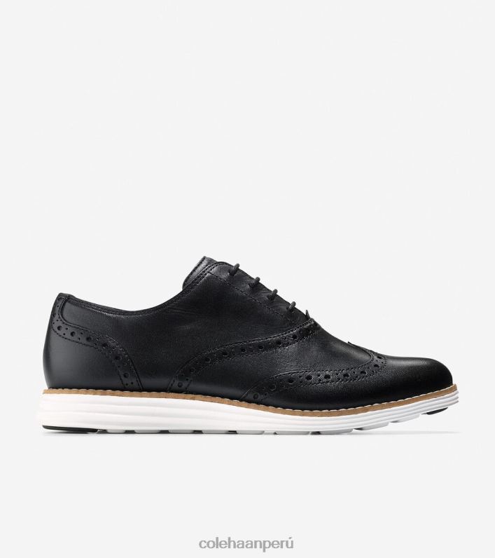 mujer negro-blanco óptico Cole Haan oxford de punta de ala grande original calzado 8FVV232