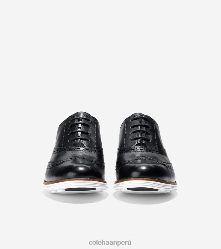 mujer negro-blanco óptico Cole Haan oxford de punta de ala grande original calzado 8FVV232