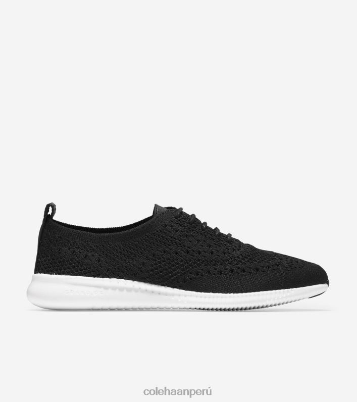 mujer negro stitchlite-blanco óptico Cole Haan 2.zerogrand punta de ala oxford calzado 8FVV44