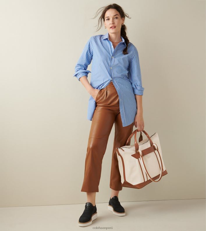 mujer negro stitchlite-marfil Cole Haan oxford de punta de ala de plataforma grande original calzado 8FVV216