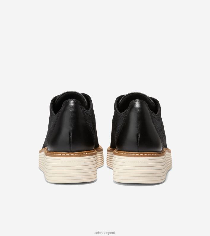mujer negro stitchlite-marfil Cole Haan oxford de punta de ala de plataforma grande original calzado 8FVV216