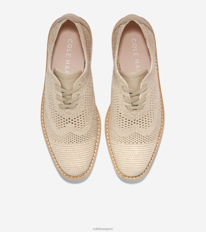 mujer punto de centeno-marfil stitchlite Cole Haan oxford de punta de ala de plataforma grande original calzado 8FVV218