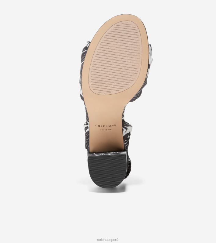 mujer estampado floral de beverly negro marfil Cole Haan sandalia kaycee con nudo calzado 8FVV240