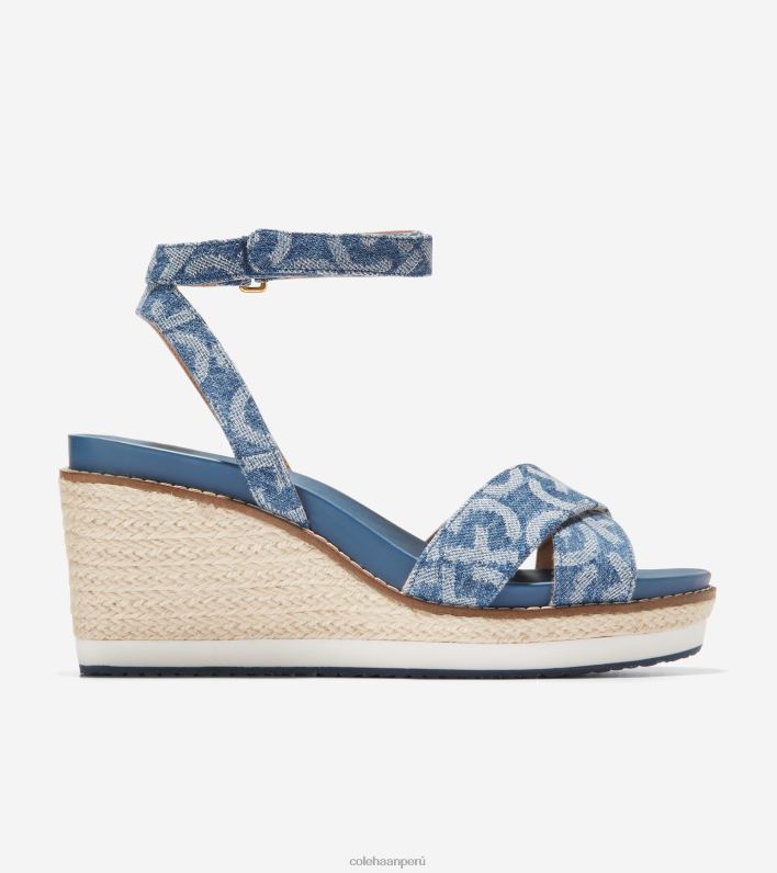 mujer jacquard de mezclilla Cole Haan sandalia con cuña tipo alpargata cloudfeel calzado 8FVV27