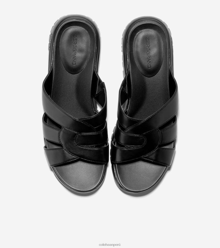 mujer negro Cole Haan diapositiva ranurada zerogrand calzado 8FVV194