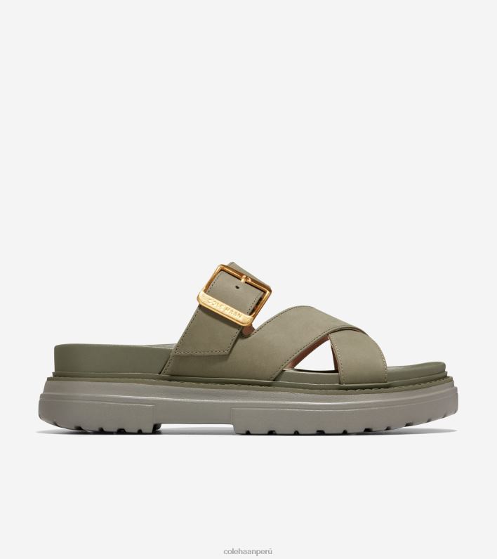 mujer nubuck hoja de té Cole Haan sandalia tipo chanclas fraya calzado 8FVV1