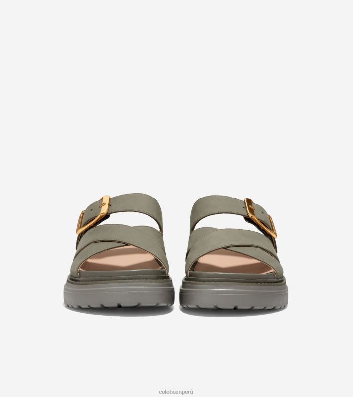 mujer nubuck hoja de té Cole Haan sandalia tipo chanclas fraya calzado 8FVV1