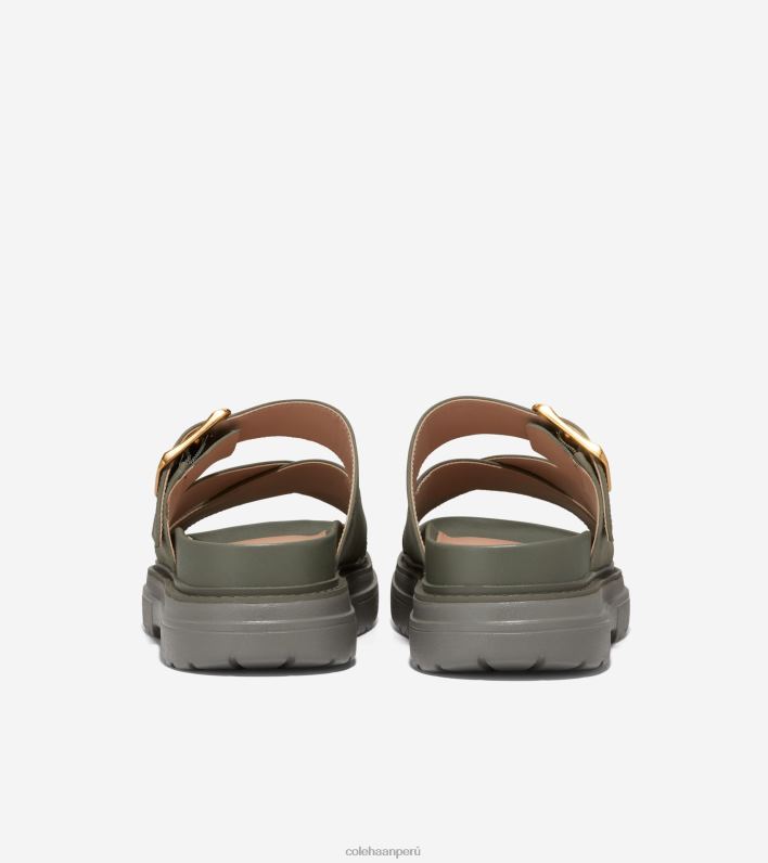 mujer nubuck hoja de té Cole Haan sandalia tipo chanclas fraya calzado 8FVV1