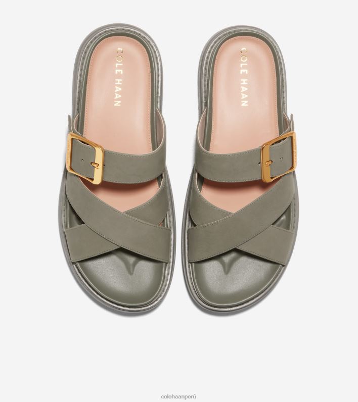 mujer nubuck hoja de té Cole Haan sandalia tipo chanclas fraya calzado 8FVV1