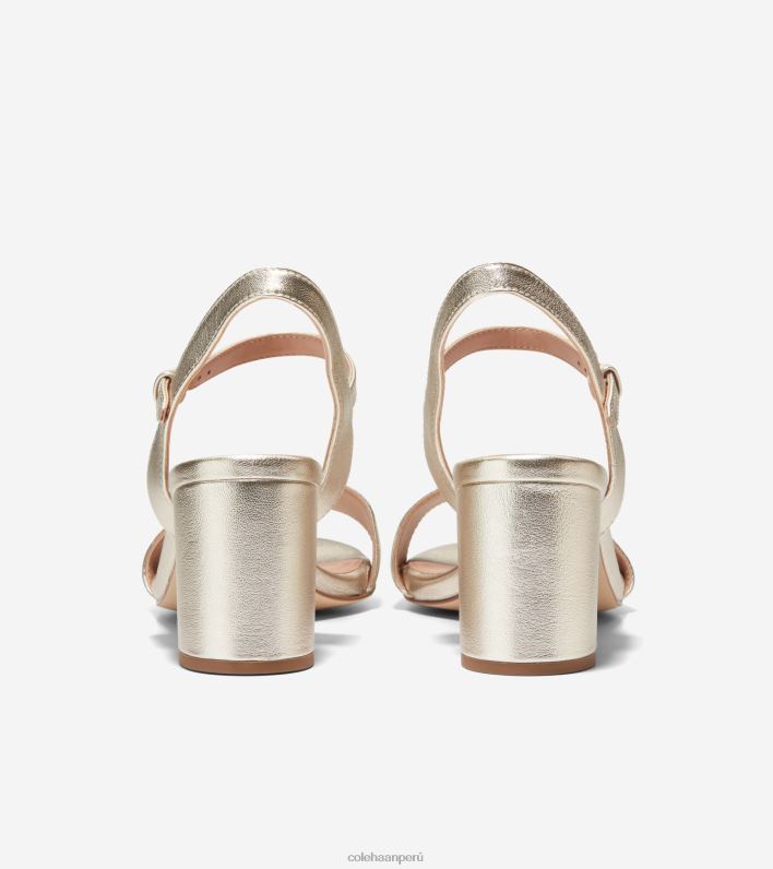 mujer oro Cole Haan sandalias josie con tacón en bloque calzado 8FVV74