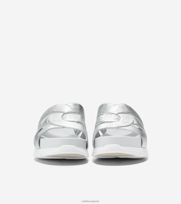 mujer talca de plata Cole Haan diapositiva ranurada zerogrand calzado 8FVV195