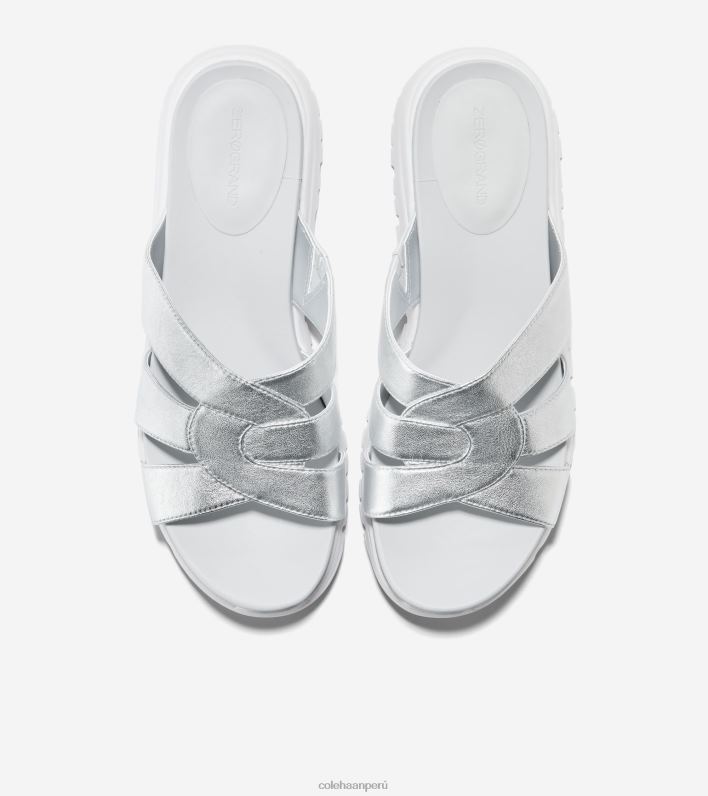 mujer talca de plata Cole Haan diapositiva ranurada zerogrand calzado 8FVV195