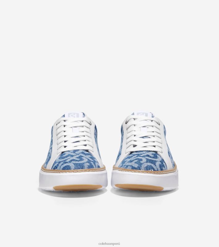 mujer Monogram denim jacquard-blanco óptico Cole Haan tenis grandpro topspin calzado 8FVV23
