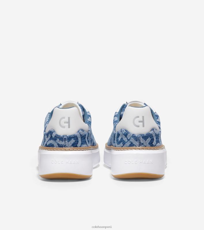 mujer Monogram denim jacquard-blanco óptico Cole Haan tenis grandpro topspin calzado 8FVV23