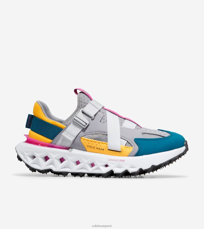 mujer aguanieve-marroquí azul-rosa violeta-blanco Cole Haan 5. Zapato para correr con correa de monje zerogrand calzado 8FVV248