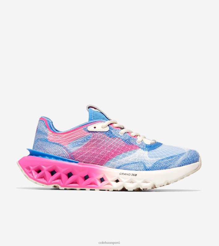 mujer azul celeste-azalea rosa-marfil Cole Haan 5.Zerogrand Zapatilla para correr con puntada bordada calzado 8FVV242