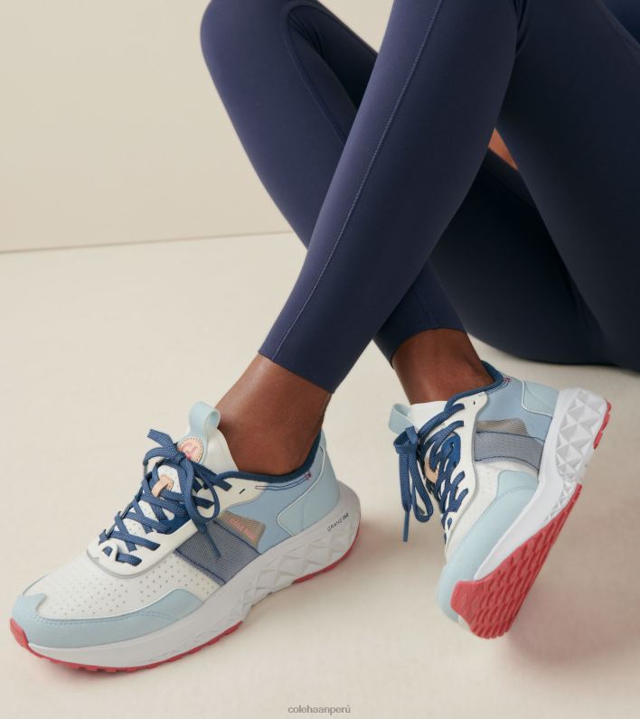 mujer azul oxford-blanco óptico Cole Haan cero gran velocidad iii calzado 8FVV58