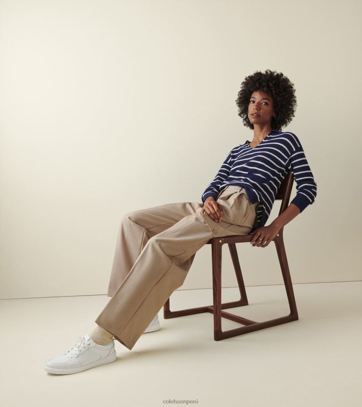 mujer blanco-argento Cole Haan zapatilla de tenis moderna grand crosscourt calzado 8FVV208