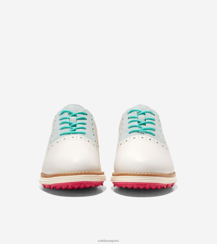 mujer cristal-marfil azul sésamo Cole Haan zapato de golf oxford de ala corta originalgrand calzado 8FVV213