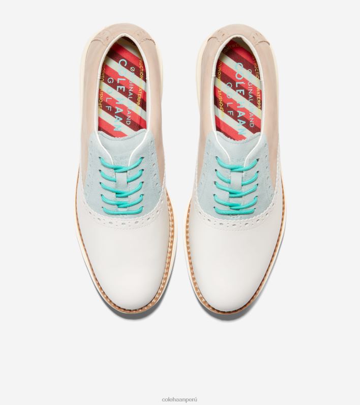 mujer cristal-marfil azul sésamo Cole Haan zapato de golf oxford de ala corta originalgrand calzado 8FVV213