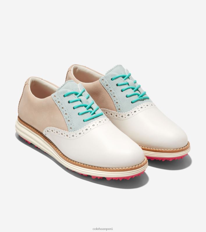 mujer cristal-marfil azul sésamo Cole Haan zapato de golf oxford de ala corta originalgrand calzado 8FVV213